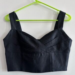 Banana Republic Linen Crop Top